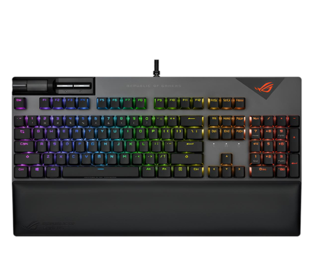 ASUS ROG STRIX Flare II 8000Hz/ ROG NX/ PBT/ USB 2.0/ czarna 90MP02D6-BKUA01 - 1165927 - zdjęcie
